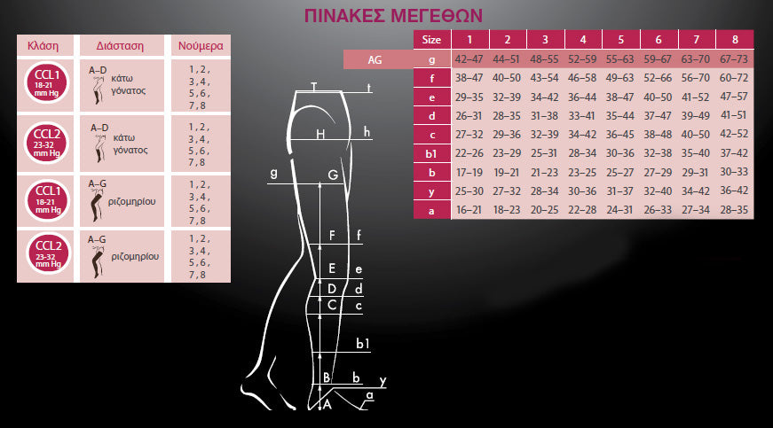 Ιατρική Κάλτσα ΜAXIS MICRO 18-21mmHg Κάτω Γόνατος Χρώμα Μπεζ