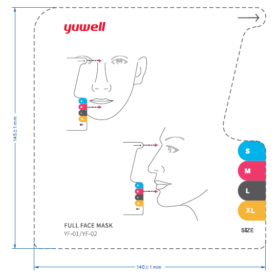Yuwell YF-02 Full Face CPAP Mask