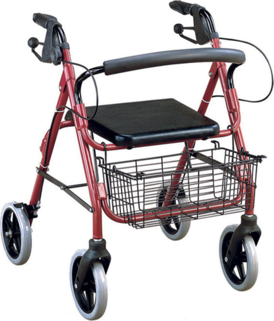 Alfacare AC 330 Rollator Περιπατητήρας με 4 ρόδες Μπορντώ