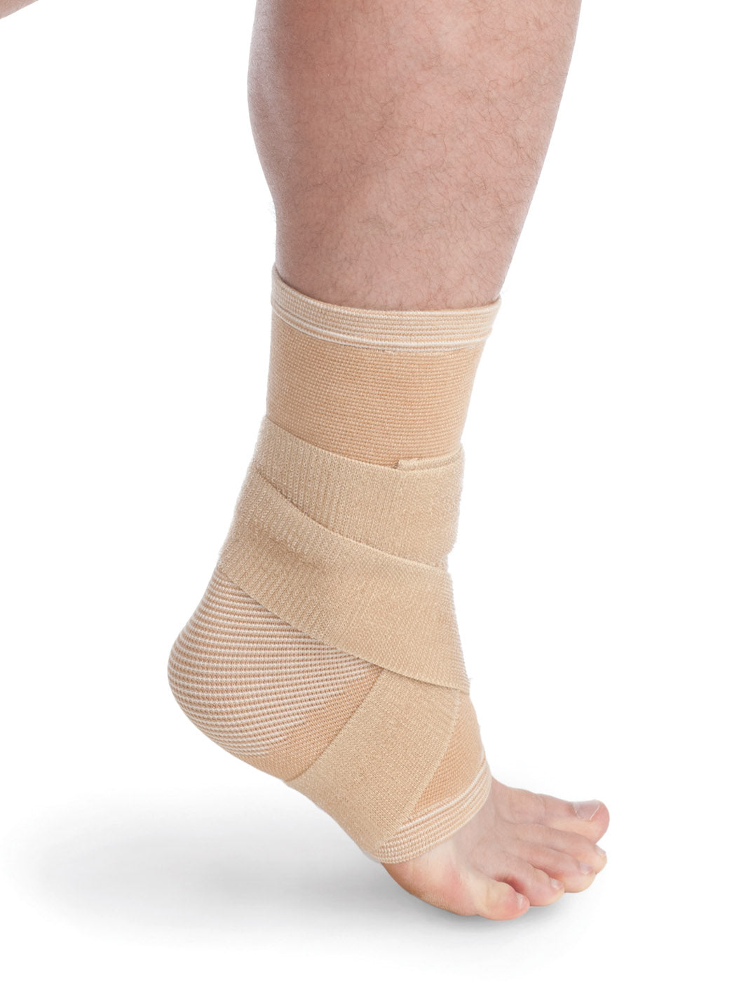 Ankle support with velcro tightener